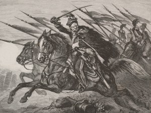 Juliusz KOSSAK (1824-1899), Do ataku! - Pan Mohort osłania odwrót brygady Wielborskiego