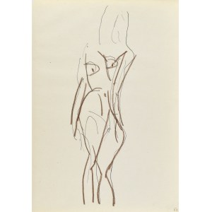 Jerzy PANEK (1918-2001), Stojaci ženský akt, 1969