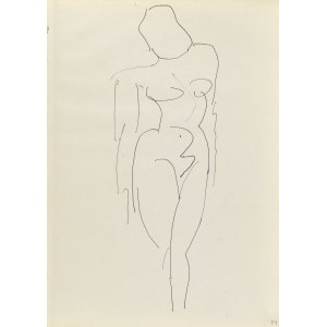 Jerzy PANEK (1918-2001), Stojaci ženský akt, 1969