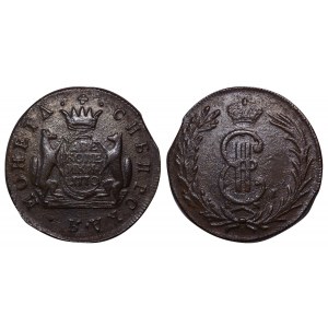 Ruské impérium, Sibiř, 2 kopějky, rok 1770, KM