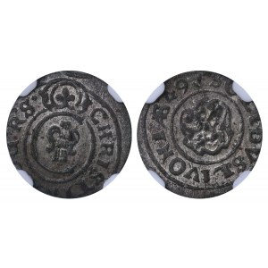 Swedish Livonia, 1 Schilling, 1649 year, NGC, MS 63