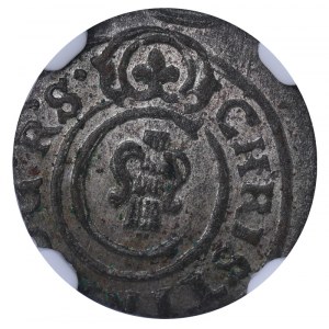 Swedish Livonia, 1 Schilling, 1649 year, NGC, MS 63