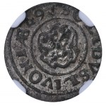 Swedish Livonia, 1 Schilling, 1649 year, NGC, MS 63