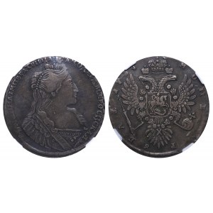 Russian Empire, 1 Rouble, 1734 year, NGC, XF DETAILS