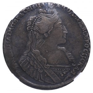 Russian Empire, 1 Rouble, 1734 year, NGC, XF DETAILS