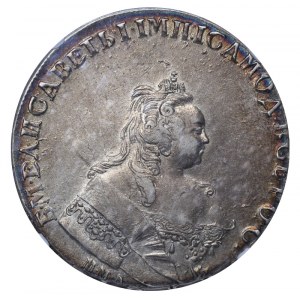 Russian Empire, 1 Rouble, 1744 year, MMD, NGC, AU DETAILS