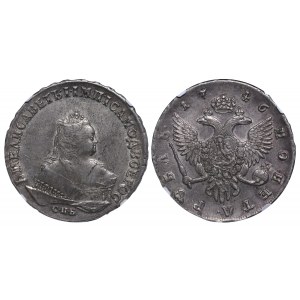 Russian Empire, 1 Rouble, 1746 year, SPB, NGC, AU 55