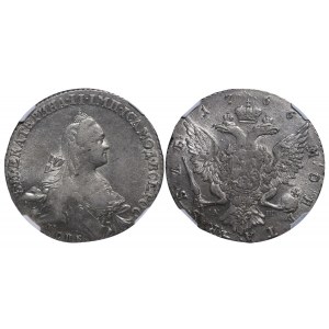 Russian Empire, 1 Rouble, 1766 year, SPB-ASh, NGC, AU 55