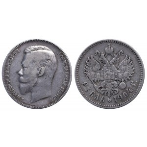 Empire russe, 1 Rouble, année 1904, (AR)