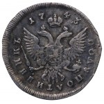 Russian Empire, Polupoltinnik, 1743 year, MMD