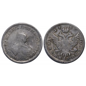 Russian Empire, Polupoltinnik, 1746 year, MMD