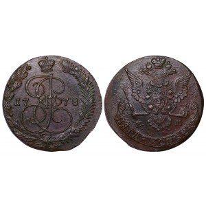 Impero russo, 5 copechi, anno 1778, EM
