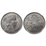 Collection of 3 Coins: Latvia, 5 Lati, 1929-32 years, NGC, MS 64
