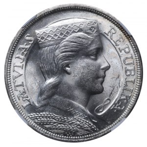 Latvia, 5 Lati, 1929 year, NGC, MS 63