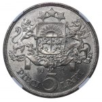 Latvia, 5 Lati, 1931 year, NGC, MS 63
