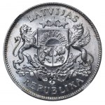 Latvia, 2 Lati, 1925 year, NGC, MS 63