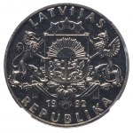 Lotyšsko, 2 lati, rok 1992, NGC, MS 64