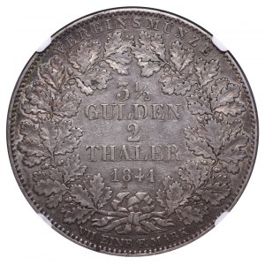 Slobodné cisárske mesto Frankfurt, 2 toliare/3½ guldenu, rok 1841, NGC, XF 45