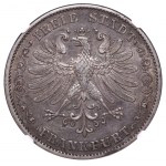 Slobodné cisárske mesto Frankfurt, 2 toliare/3½ guldenu, rok 1841, NGC, XF 45