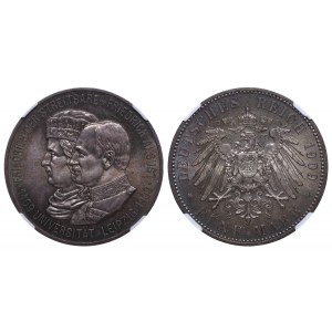 Saské kráľovstvo, 5 mariek, rok 1909, 500. výročie založenia Lipskej univerzity, NGC, MS 65