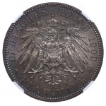 Saské kráľovstvo, 5 mariek, rok 1909, 500. výročie založenia Lipskej univerzity, NGC, MS 65