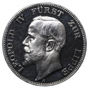 Principality of Lippe, 3 Mark, 1913 year, A