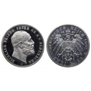 Grand duchy of Oldenburg, 2 Marks, 1891 year, A, Proof(?)