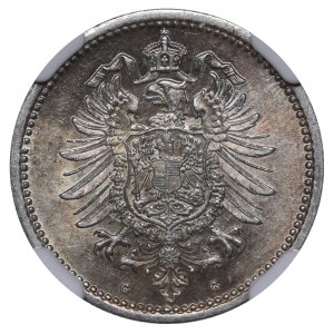 Germany, 50 Pfennigs, 1875 year, G, NGC, MS 62