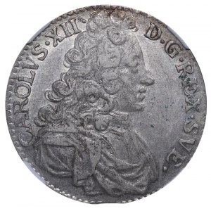 Sweden, 2 Mark, 1701 year, HZ, NGC, XF 45