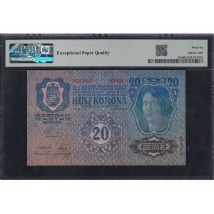 Austria, 20 Kronen, 1913 (1919), Gem UNC 66 EPQ