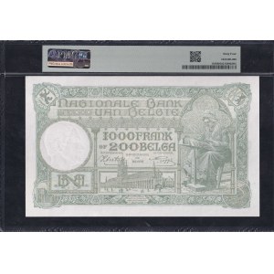 Belgium, 1000 Francs-200 Belgas, 1939-44, Choice UNC 64