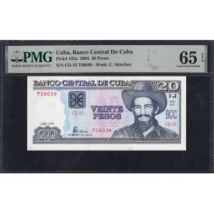Cuba, 20 Pesos, 2004, Gem UNC 65 EPQ
