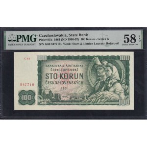 Czechoslovakia, 100 Korun, 1961 (1990-92), Choice About UNC 58 EPQ