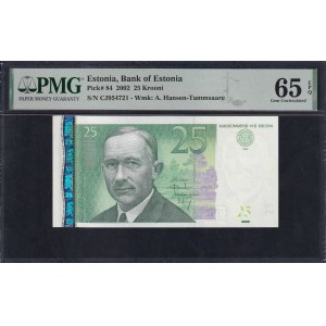 Estonia, 25 Krooni, 2002, Gem UNC 65 EPQ