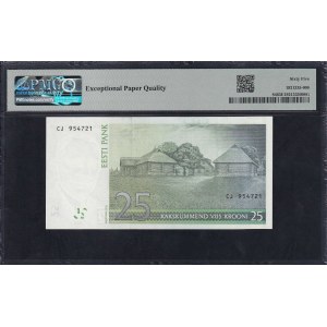 Estonia, 25 Krooni, 2002, Gem UNC 65 EPQ