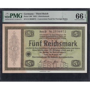 Germany, 5 Reichsmark, 1933, Gem UNC 66 EPQ
