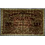 Germany, 20 Mark, 1918, KOWNO, XF