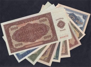 Germany (GDR), Set of 9 banknotes, 1948, UNC
