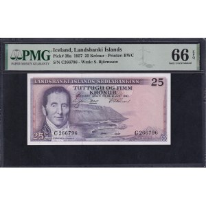 Iceland, 25 Kronur, 1957, Gem UNC 66 EPQ