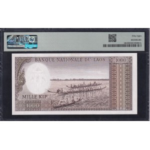 Laos, 1000 Kip, 1963, Choice About UNC 58