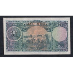 Latvia, 500 Latu, 1929, XF