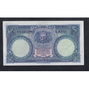 Latvia, 50 Latu, 1934, XF