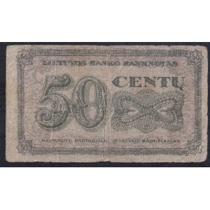 Lithuania, 50 Centu, 1922, F