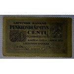Litva, 50 Centu, 1922, F