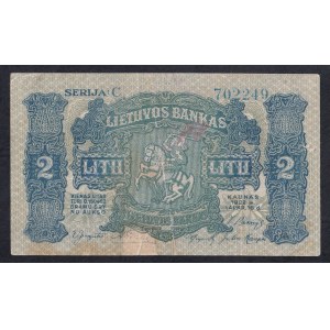 Lithuania, 2 Litu, 1922, VF