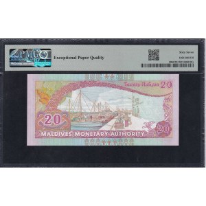 Maldives, 20 Rufiyaa, 2000, Superb Gem UNC 67 EPQ