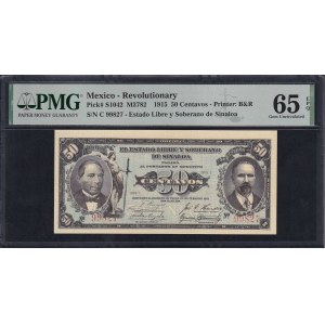 Mexico, 50 Centavos, 1915, Gem UNC 65 EPQ