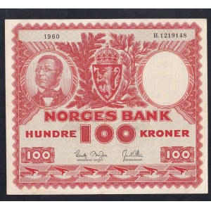 Norway, 100 Kroner, 1960, XF
