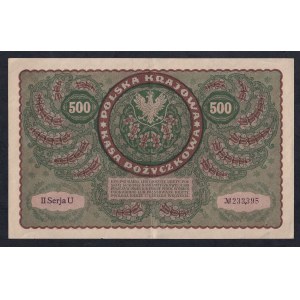 Poland, 500 Marek Polskich, 1919, XF