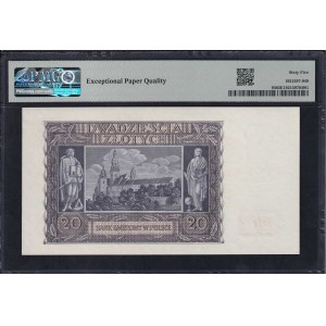 Poland, 20 Zlotych, 1940, Gem UNC 65 EPQ